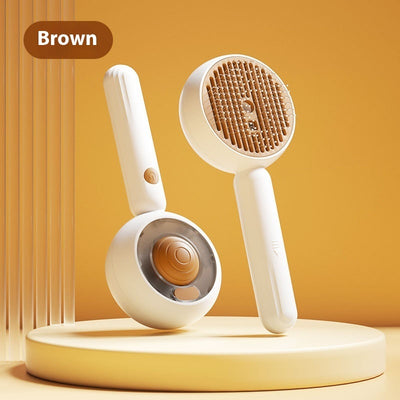 Cat Spray Comb Stainless Steel Pet One - click Hair Removal Brush - 0 - CJ