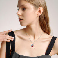 Elephant Urn Necklaces Sterling Silver Heart Cremation Memorial Keepsake Necklace Jewelry Gifts for Women