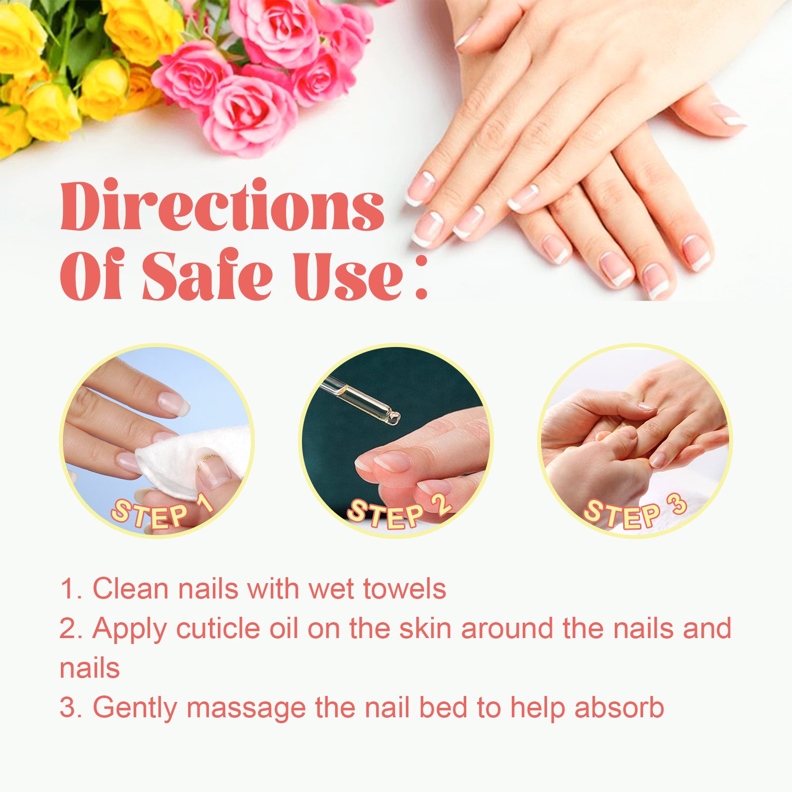 EELHOE Cuticle Oil, Repair Dry Rotted Nails Thickening Moisturizing Care Brightening Nails And Cleaning - 5 - CJ
