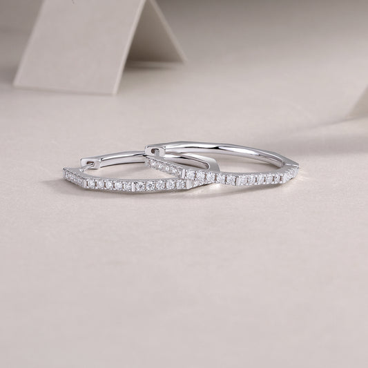 1Modern Star Ring - Fashionable Earrings And Stud Jewelry Set With Moissanite S925 Sterling Silver And Platinum - plated Diamonds Prohibit TikTok sales - 5 - CJ