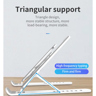 Adjustable Non - slip Laptop Stand Support Holder Base Riser 6 Gears Height Notebook Cooling Stand Portable For 11 - 17 Inch Tablet - 5 - CJ