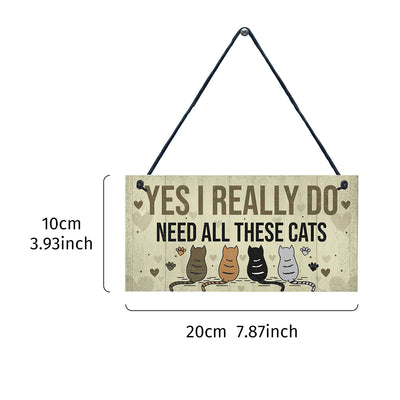 Wooden Cat Pendant For Pets Vintage Style - 0 - CJ