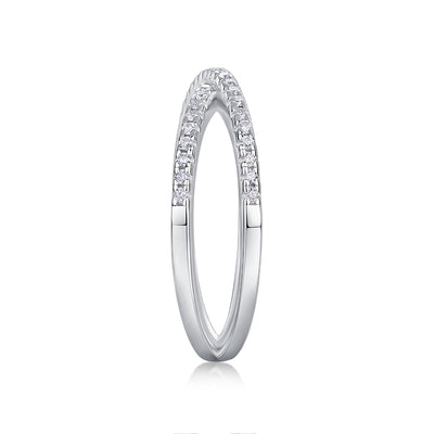 1Double Band Diamond Ring Luxury Fashion Set Moissanite Silver Ring Prohibit TikTok sales - 5 - CJ