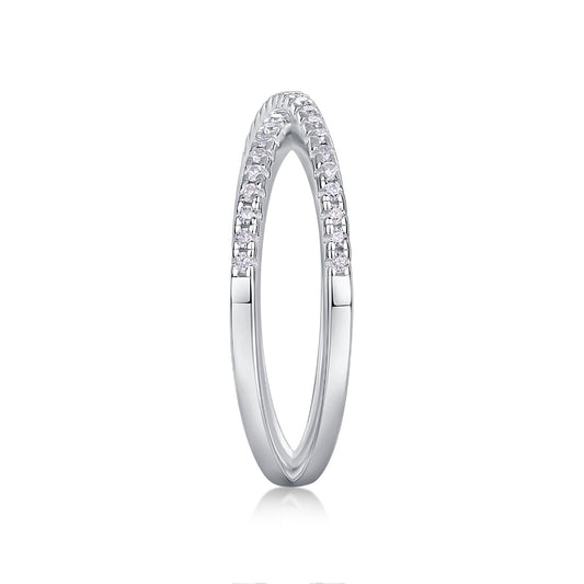 1Double Band Diamond Ring Luxury Fashion Set Moissanite Silver Ring Prohibit TikTok sales - 5 - CJ