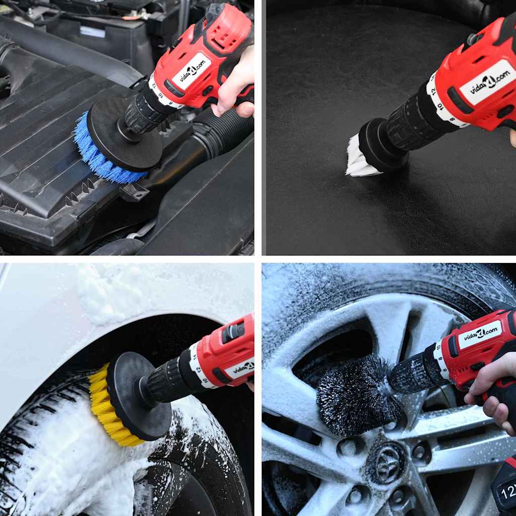Drill Brush Set 28 Pieces Multicolor and   Car Cleaning Brush Set - 5 - cjdropshipping