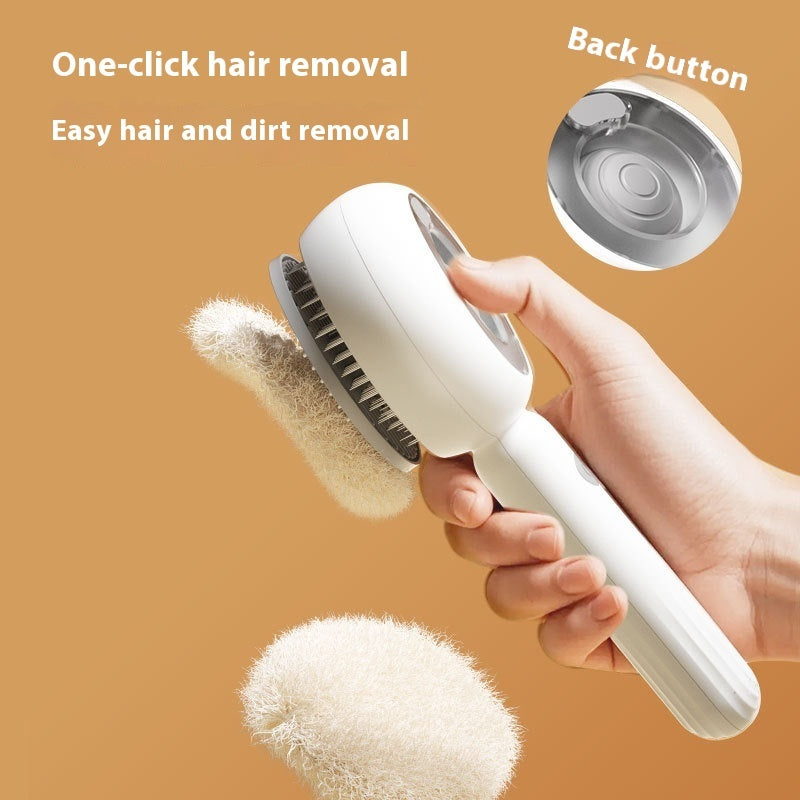 Cat Spray Comb Stainless Steel Pet One - click Hair Removal Brush - 0 - CJ