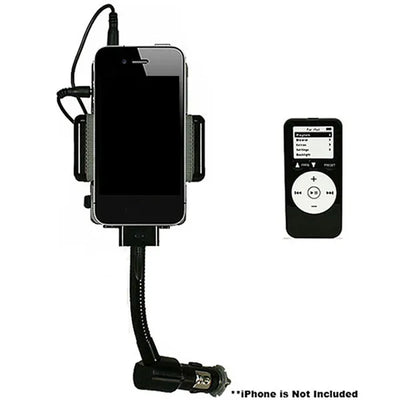 FM Transmitter Hands - free Car Charger With Remote Control Phone Stand 3.5 Mm Headphone Jack - 5 - CJ