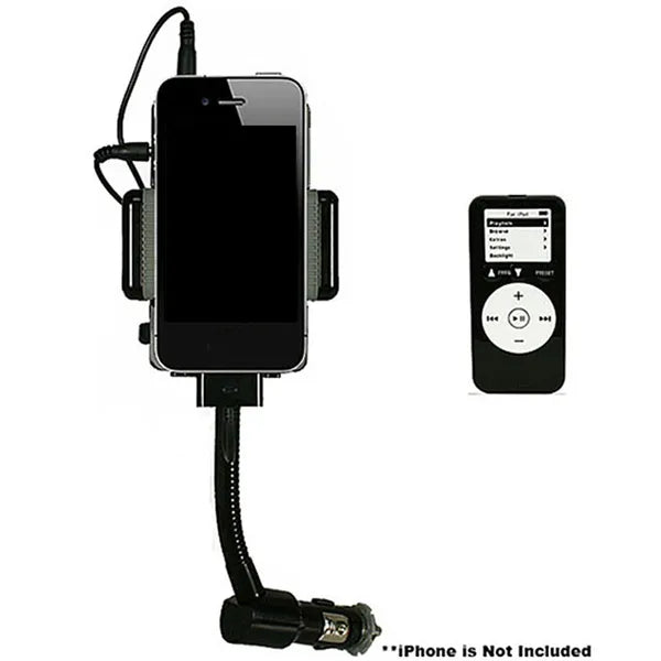 FM Transmitter Hands - free Car Charger With Remote Control Phone Stand 3.5 Mm Headphone Jack - 5 - CJ