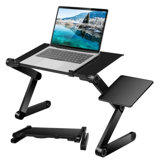 Foldable Laptop Desk With Mouse Board And Aluminum Alloy Tray - 5 - CJ