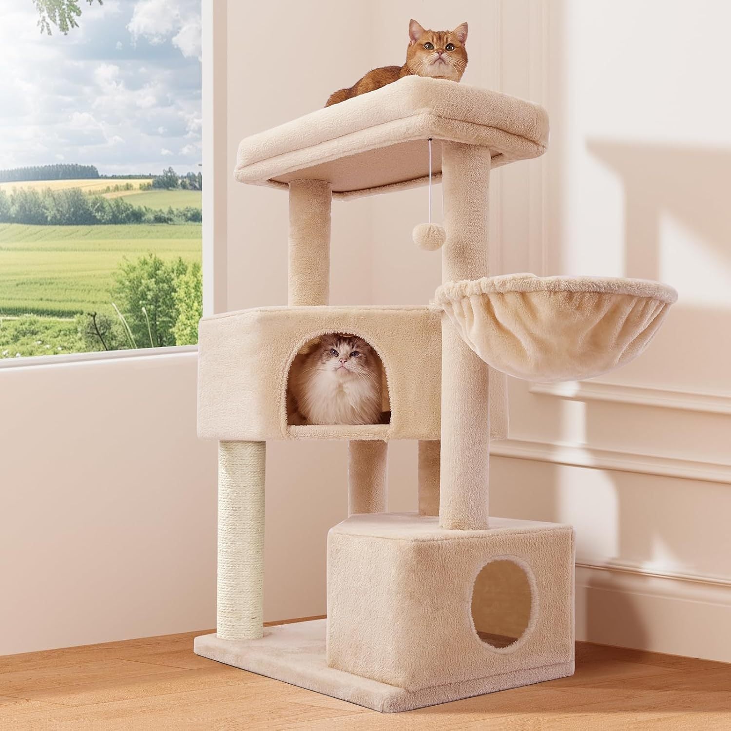 Gardner Pets Large Cat Tree For Medium To Large Cats, Heavy - Duty Cat Tower With Scratch Post And Washable Top Perch. Self - pickup Orders Supported Via FedEx, Amazon Ship, And UPS. - 5 - CJ