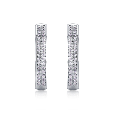 1Firefly Light - Moissanite S925 Sterling Silver Earrings With Platinum - plated Stud Earrings, Fashionable, Trendy And Affordable Diamond Jewelry Prohibit Tk Sales - 5 - cjdropshipping