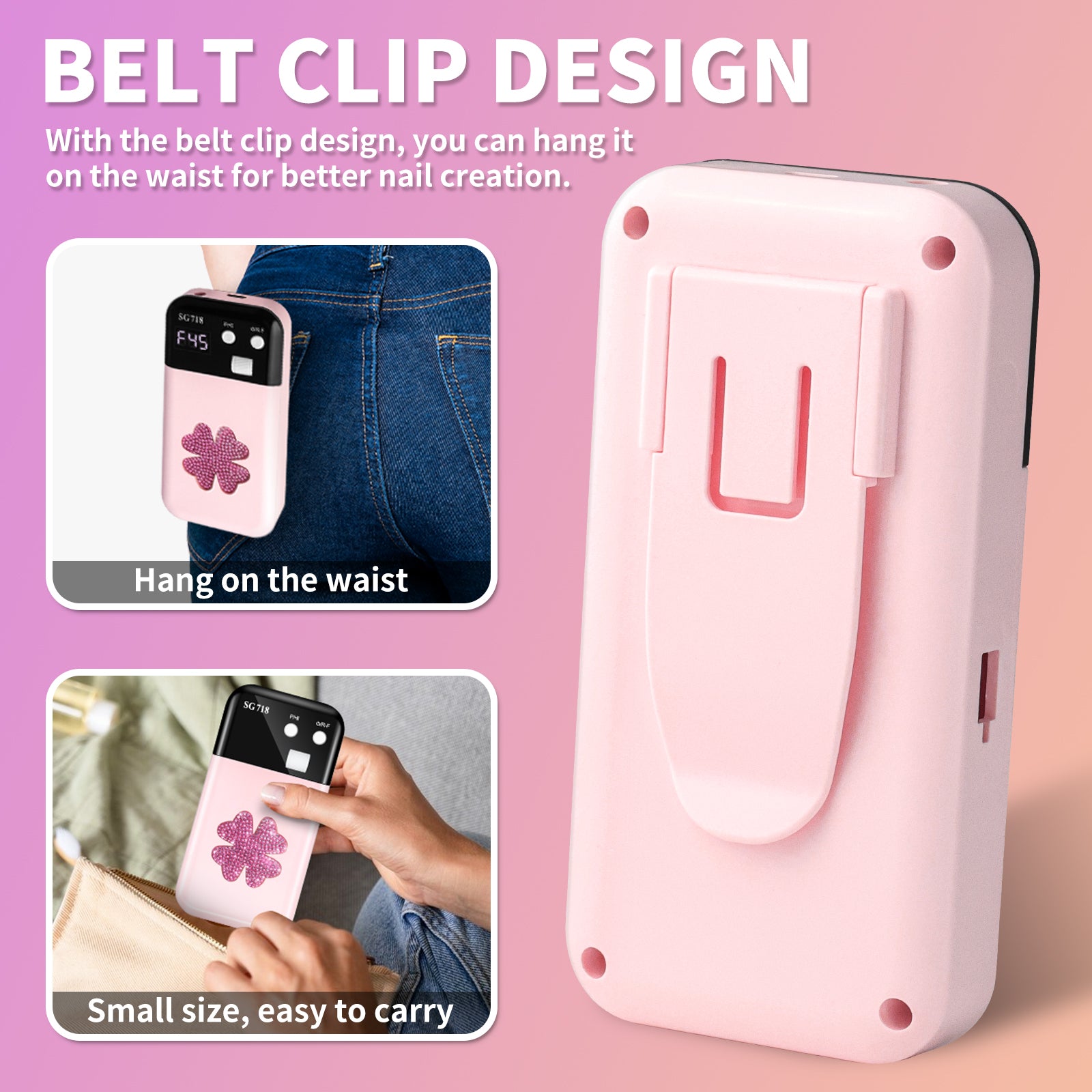 Rechargeable Nail Drill 45000 RPM - Electric Nail File For Shaping, Removing & Polishing Gel Nails - Lightweight & Easy To Use - Perfect For Home & Salon Manicure Pedicure - 5 - CJ