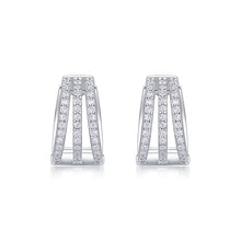 1Human March Luxury Fashion Diamond Earrings Stud Inlaid With Mosan Diamond Silver Jewelry Prohibit TikTok sales - 5 - CJ