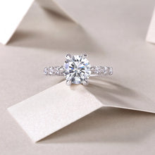 1Lady Luck Diamond Ring Luxury Fashion Set Moissanite Silver Ring Prohibit Tk Sales - 5 - CJ