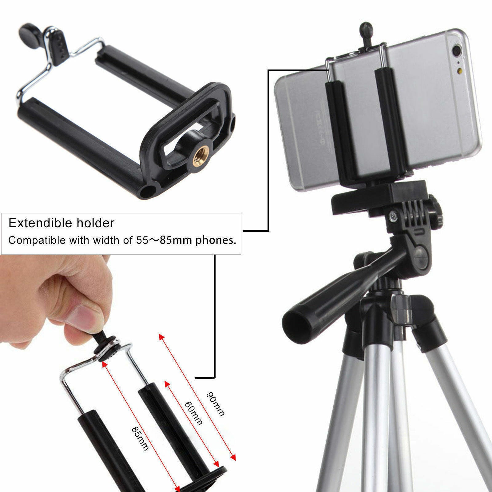 Professional Camera Tripod Stand Holder Mount For Cell Phone, Portable Tripod, Mobile Phone Live Stream Holder, Camera Tripod - 5 - CJ