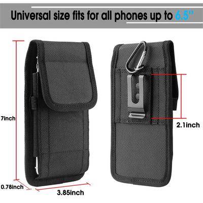 Vertical Cell Phone Holster Pouch Wallet Case With Belt Clip For - 5 - CJ