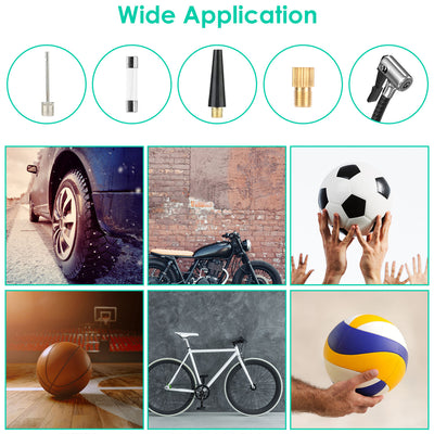 1Pc Portable Tire Inflator 120 PSI Maximum 90W Powered Tire Inflator With Digital Display LED Light Inflatable Nozzle Needle Fuse Air Compressor For Bikes Motorbikes Car Balls - 5 - cjdropshipping