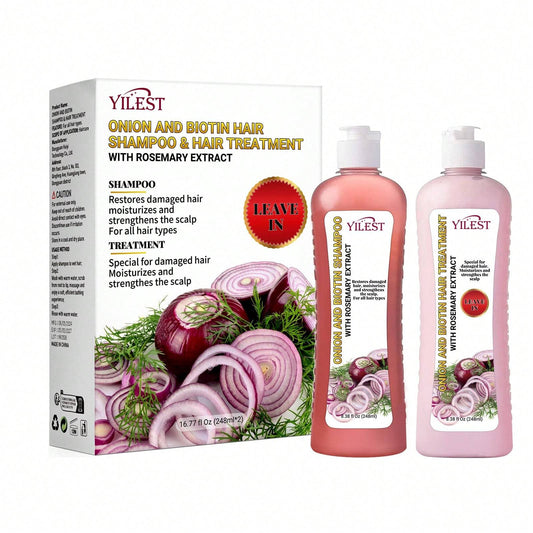 Onion Shampoo & Conditioner With Onion Extract And Vitamin E Cleanses And Reduces Oiliness, Suitable For All Hair Types - Selling On Ebay Is Prohibited - 5 - CJ