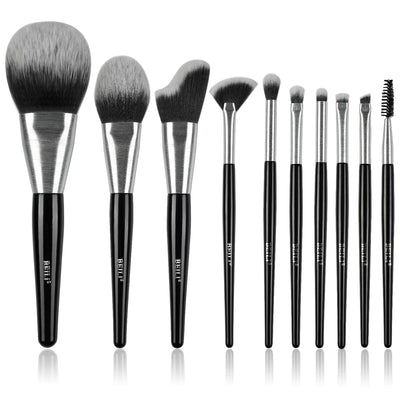 Beli 10pcs Professional Makeup Brush Set New Design Brushed Tube Makeup Brushes - 5 - CJ