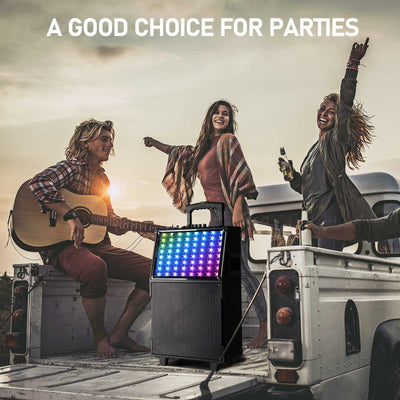 12in 60W LED Spectrum Light Bluetooth Remote Control Rod Speaker - 5 - CJ
