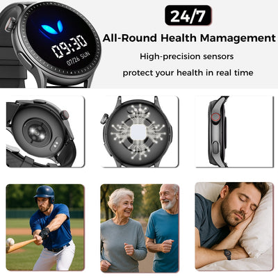 New 1.43 - inch Disc Smart Watch Fitness Tracker - 5 - CJ