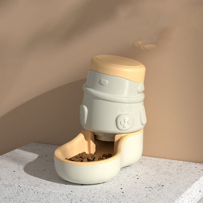Pet Cat Dog Feeder Automatic Water Dispenser - 0 - CJ - Yellow - CJGY130412102BY