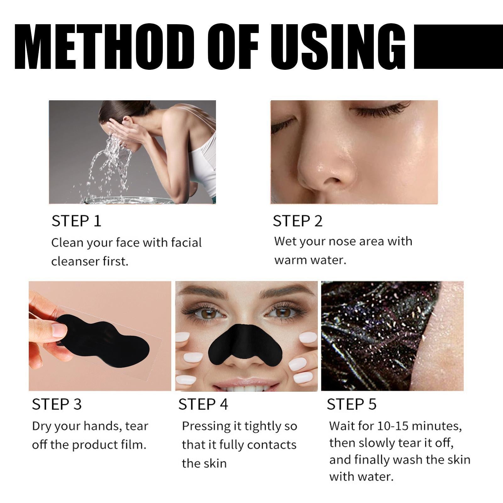 10 Pcs Blackhead Nose Patch Nose Pore Cleansing Strips Deep Cleansing Blackhead Remover Strips For Women Men - 5 - CJ
