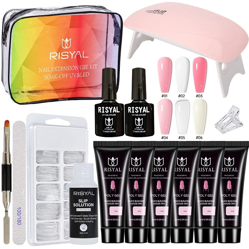 UV Polish Full Set Of Crystal Extended Glue Paper - free - 0 - CJ