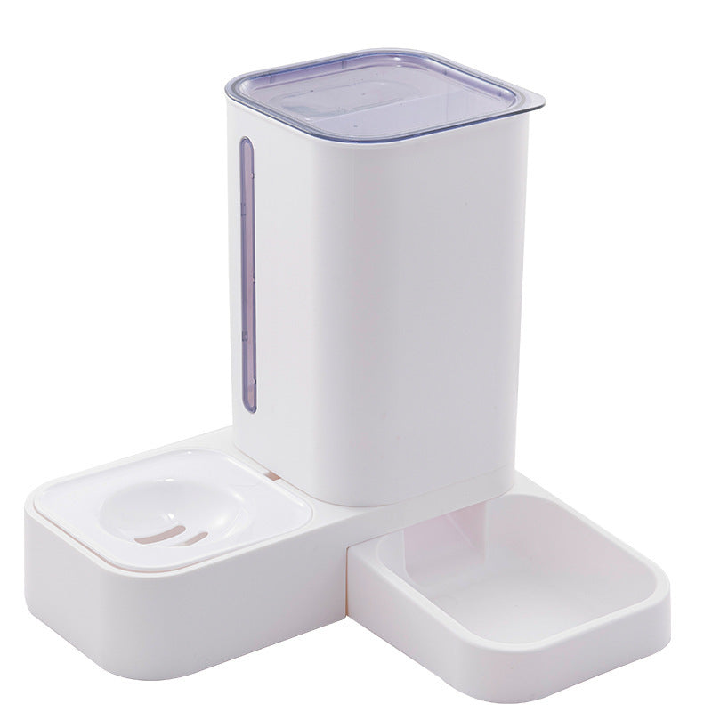 Pet Automatic Water Storage Double Plastic Pet Bowl - 0 - CJ