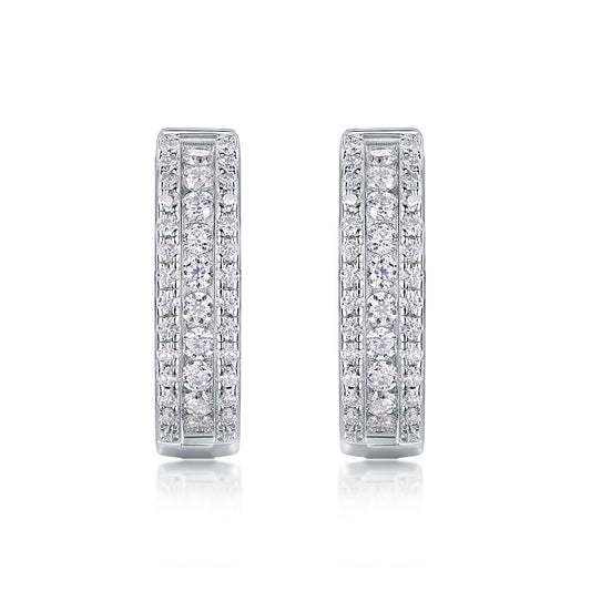 1Splendid Night Luxury Fashion Diamond Earrings Stud Set With Mosan Diamond Silver Ornaments Prohibit TikTok sales - 5 - CJ