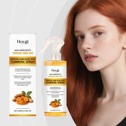 Hoygi Kojic Acid Turmeric Exfoliating Spray Gently Cleanses Facial Keratin And Is A Portable Skin Care Spray - 5 - CJ