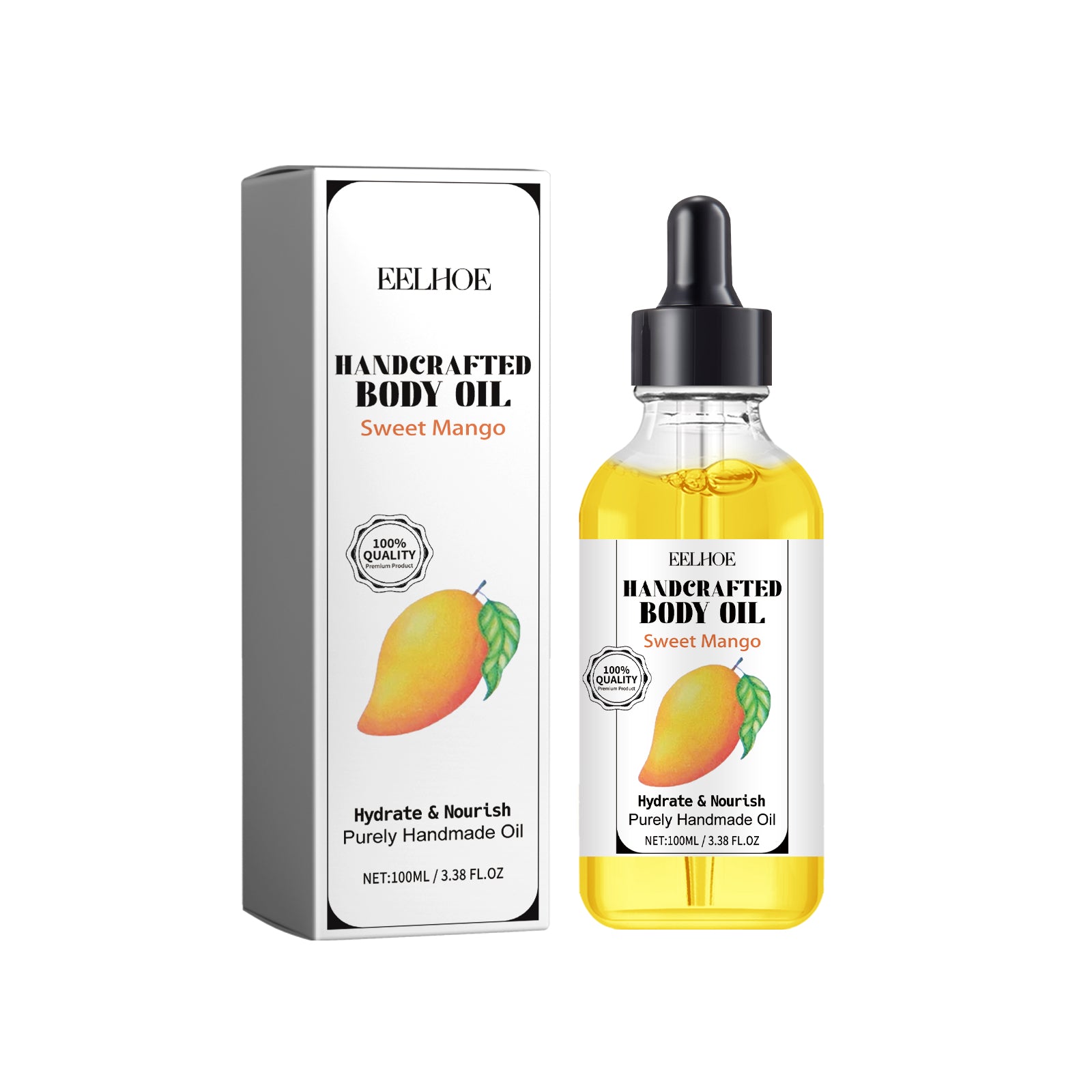 EELHOE Handcrafted Body Oil, Relieve Dry Skin Moisturizing Smooth Skin Carry Bright Color Of Skin Body Massage Oil - 5 - CJ