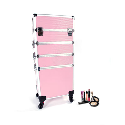 4 - in - 1 Aluminum Alloy, Trolley, Vanity Case, Embroidery Box - 5 - cjdropshipping
