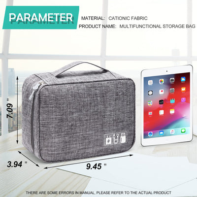 Electronics Organizer Travel Cable Organizer Bag Waterproof Portable Digital Storage Bag Electronic Accessories Case Cable Charger Organizer Case - 5 - CJ