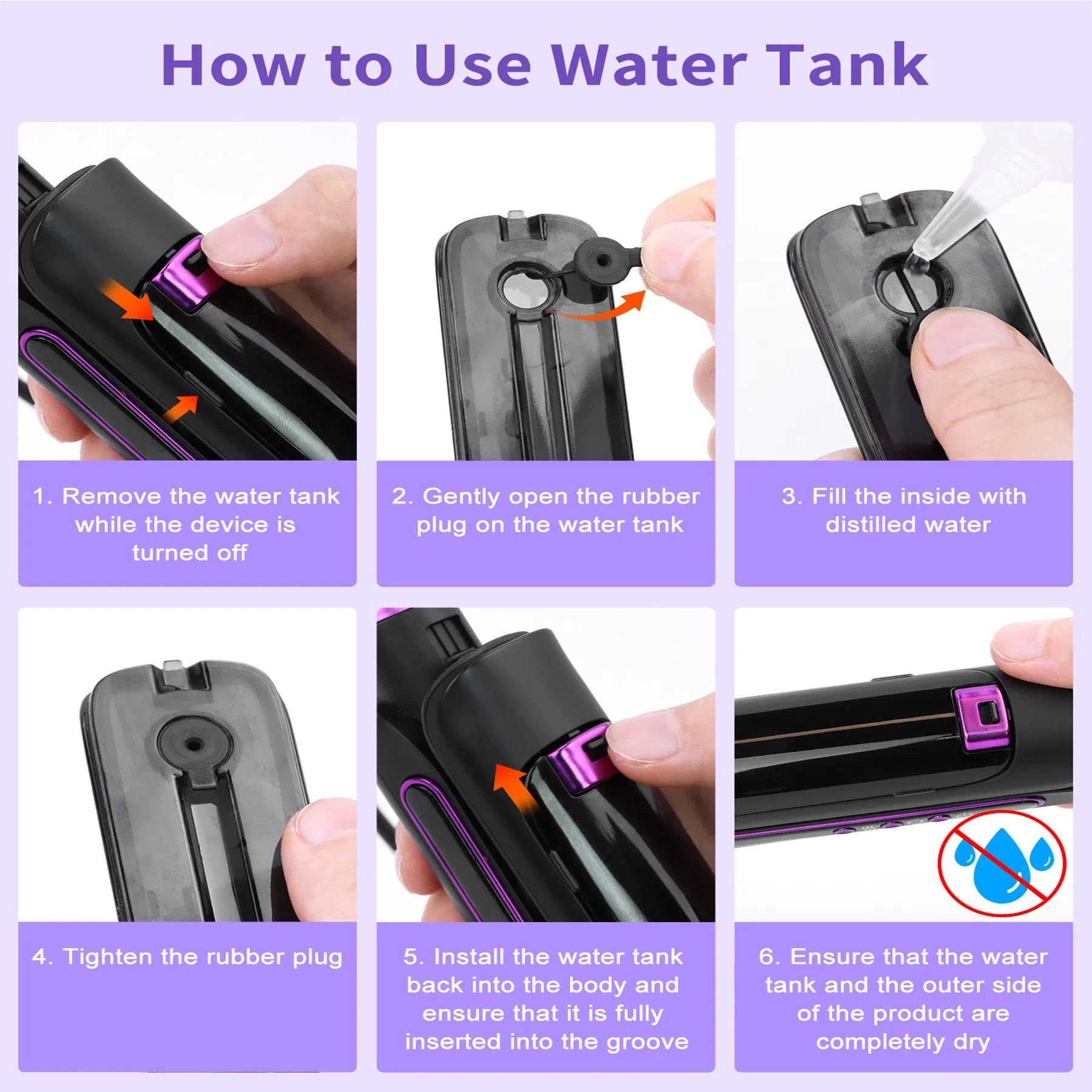 Steam Straighteners For Hair, Professional Salon Titanium Vapor Straightening Irons, High - end Salon Water Light Steam Flat Iron 24 Hour Anti - frizz Make Hair Smooth And Adds Shine - 5 - CJ