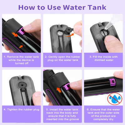 Steam Straighteners For Hair, Professional Salon Titanium Vapor Straightening Irons, High - end Salon Water Light Steam Flat Iron 24 Hour Anti - frizz Make Hair Smooth And Adds Shine - 5 - CJ