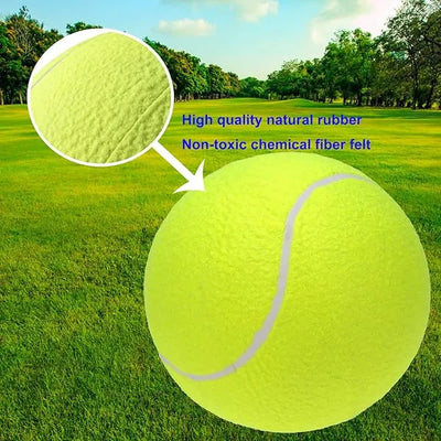 Big Tennis Ball For Dogs - 9.5" Inflatable Giant Tennis Balls Large Pet Toys For Outdoor/Indoor Sports Oversize Dog Toy Ball For Small/Medium/Large Dogs Funny Gifts - 5 - CJ