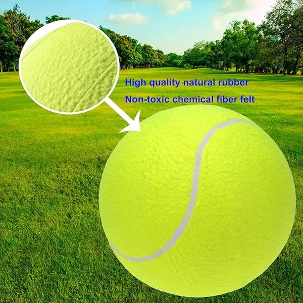 Big Tennis Ball For Dogs - 9.5" Inflatable Giant Tennis Balls Large Pet Toys For Outdoor/Indoor Sports Oversize Dog Toy Ball For Small/Medium/Large Dogs Funny Gifts - 5 - CJ
