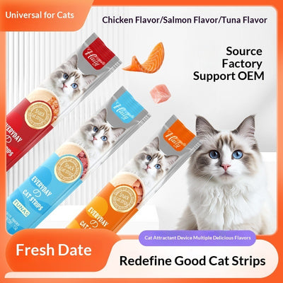 Cat Snacks Chicken Salmon Tuna Puree Nutrition Bar - 0 - CJ
