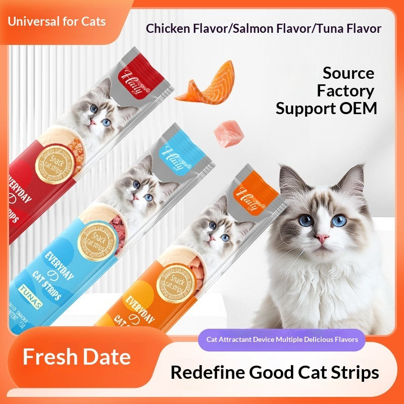 Cat Snacks Chicken Salmon Tuna Puree Nutrition Bar - 0 - CJ