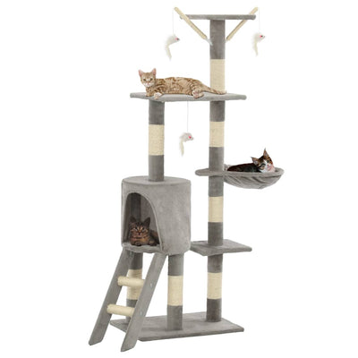 Cat Scratching Post with Sisal Posts 138 cm   Cat Scratching Post - 5 - CJ