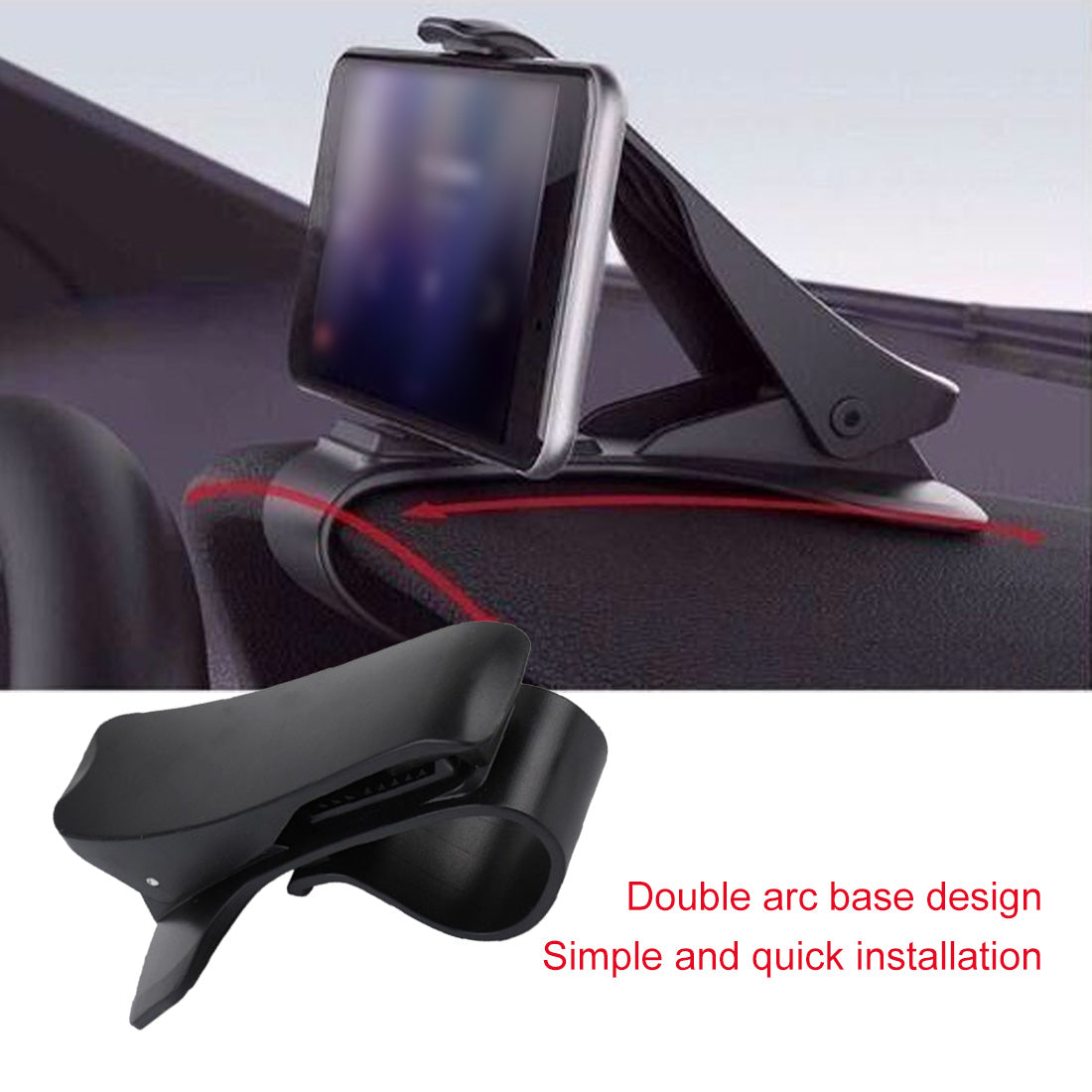 Car Phone Holder Universal Car Stand 360 Degree GPS Dashboard Gravity Phone Holder - 0 - CJ