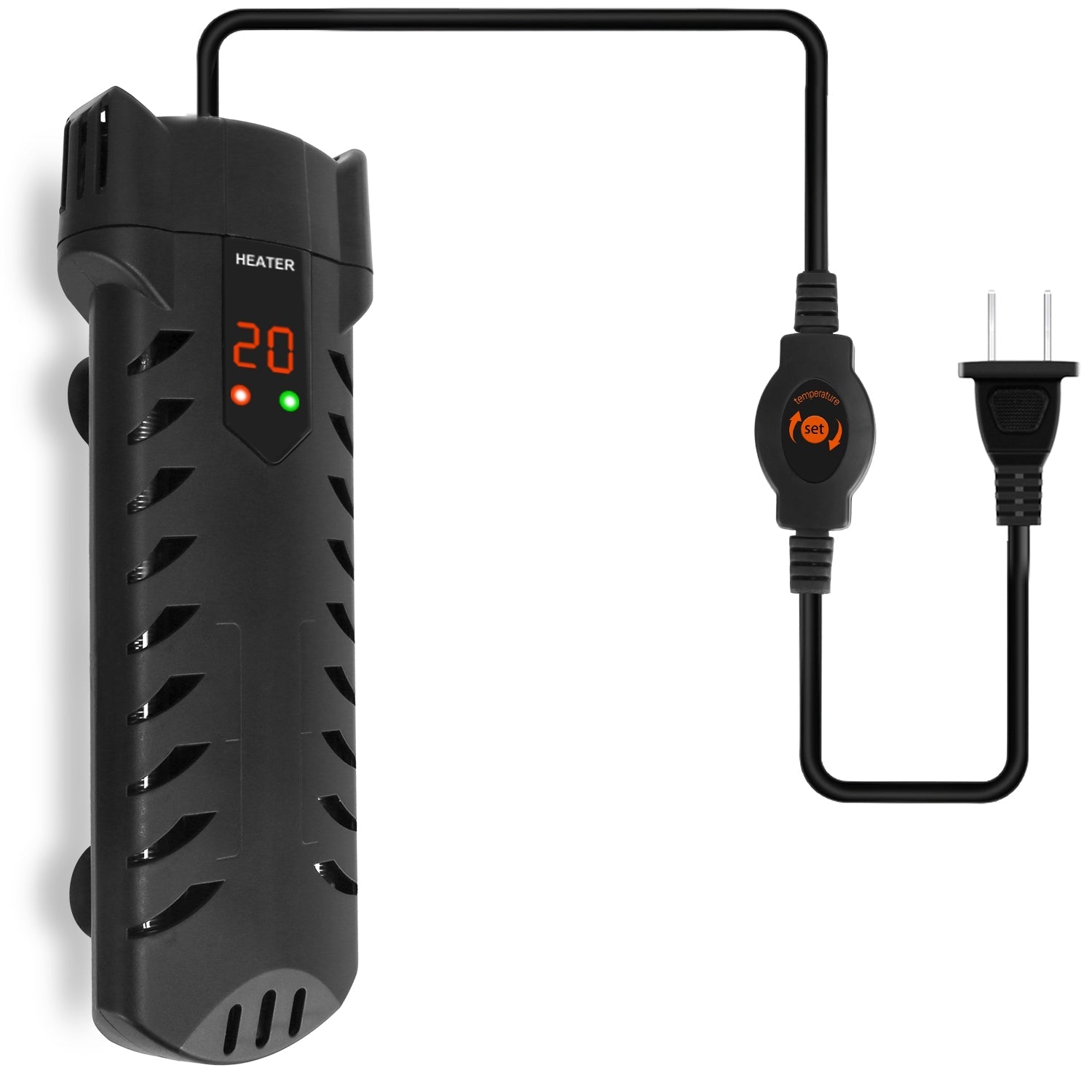 500W Submersible Aquarium Heater Temperature Adjustable External Controller 79Gal Fish Tank Heater Aquarium Thermostat Heater For Freshwater Saltwater by CJ