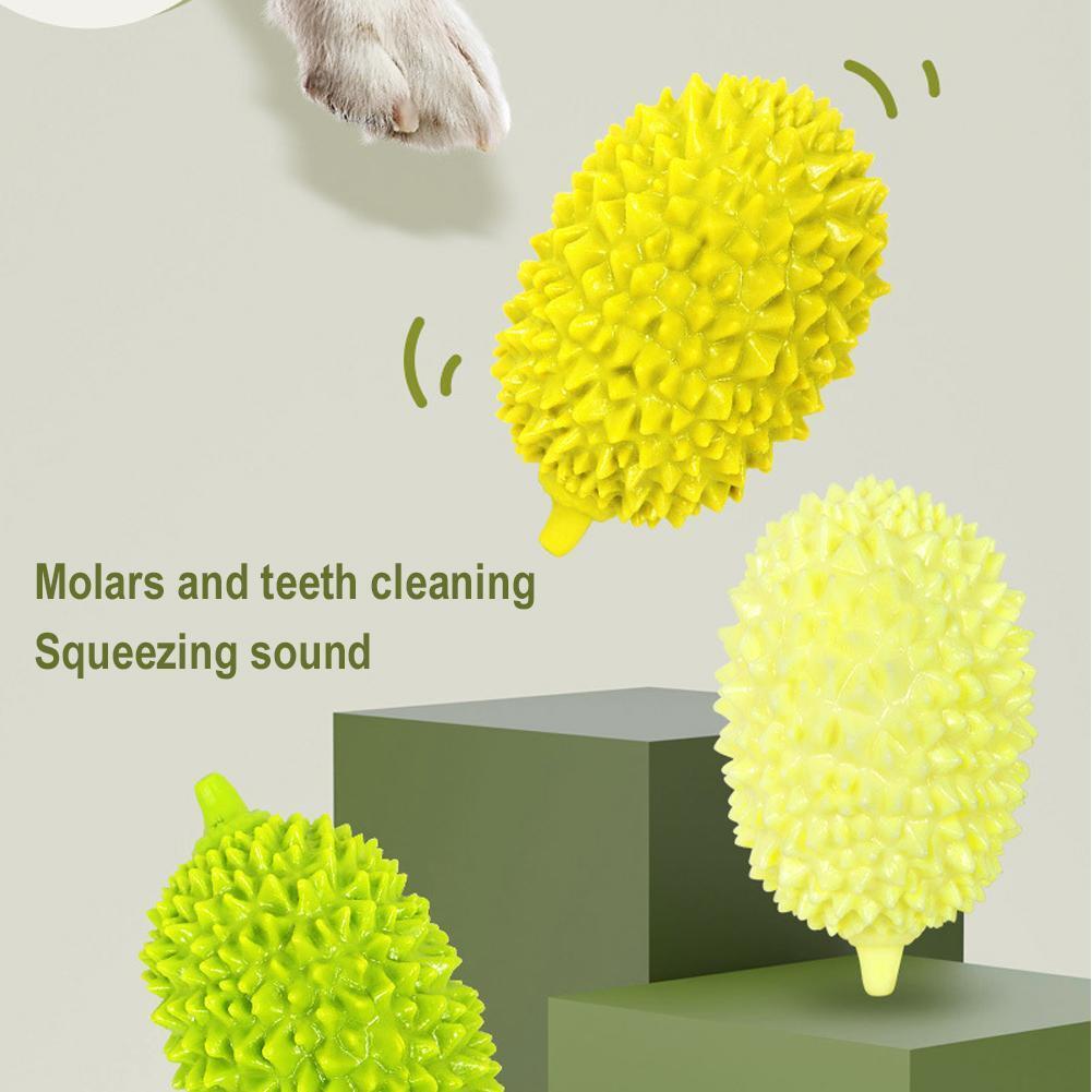 Dog Toys Durian Chew Glue Ball Pet Chewing Toys Dog Tooth Grinding Stick Very Resistant To Biting Teeth Cleaning Balls Puppy Dog Pet Safety Chew Toys Bite - Resistant Puppy Shape Durable Durian - 5 - CJ