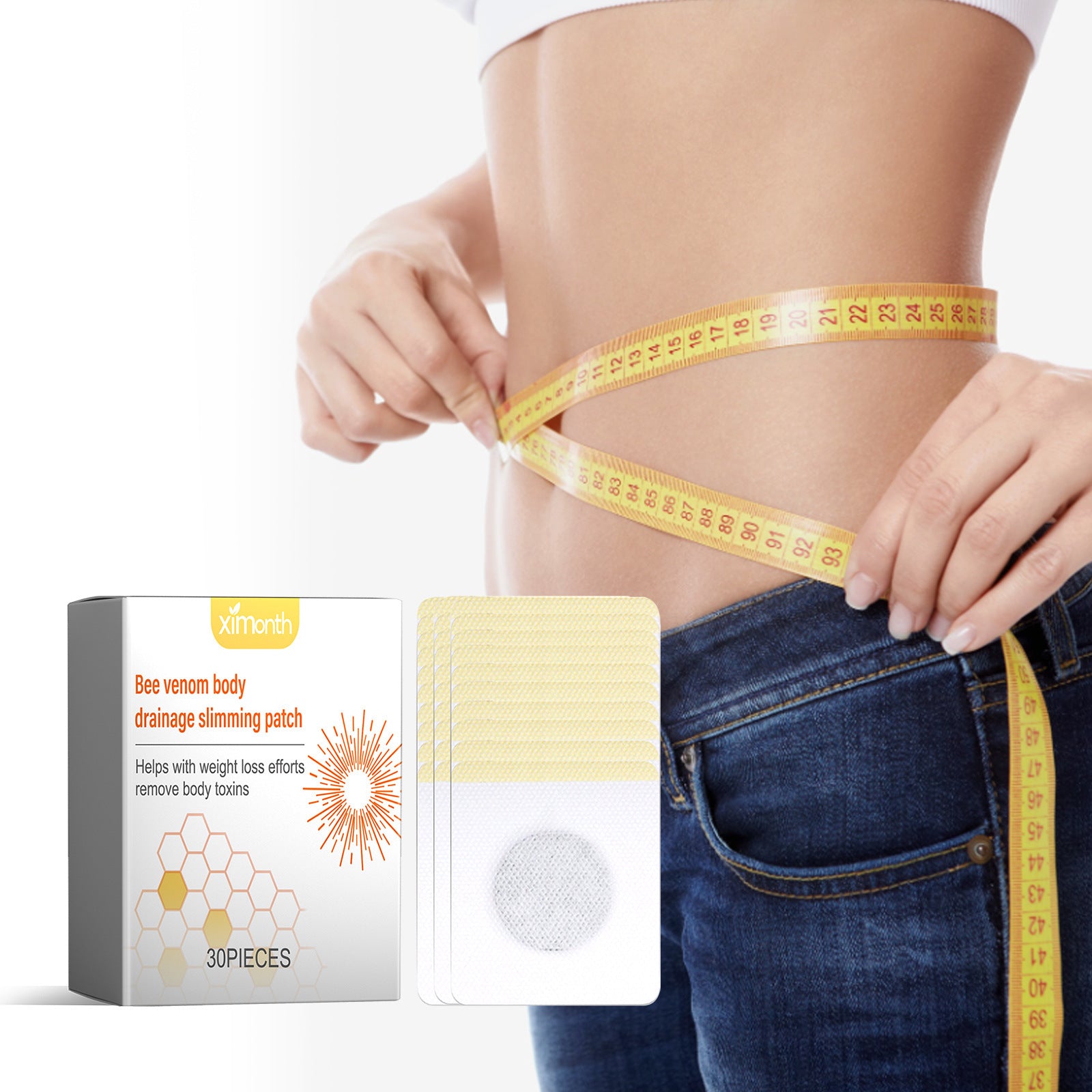 Ximonth Bee Venom Lymphatic Body Sculpting Patch Relieves Lymphatic Swelling, Tightens Arms, And Worships Fat Body Sculpting Patch - 5 - CJ