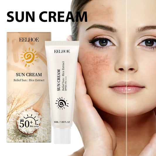 EELHOE Rice Protective Cream For Hydrating And Refreshing Without Greasiness, Provides Natural UV Protection And Sunburn Prevention, And Enhances Skin Elasticity - 5 - CJ