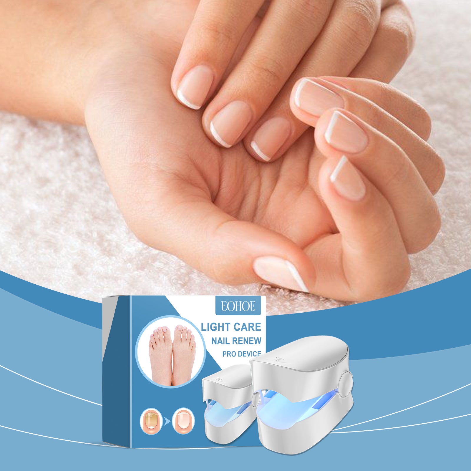 EOHOE Nail Repair Device Gentle Repair Of Nail Edge Rotten Nails, Nail Care, Cleaning And Polishing Nail Surface Care Device - 5 - CJ