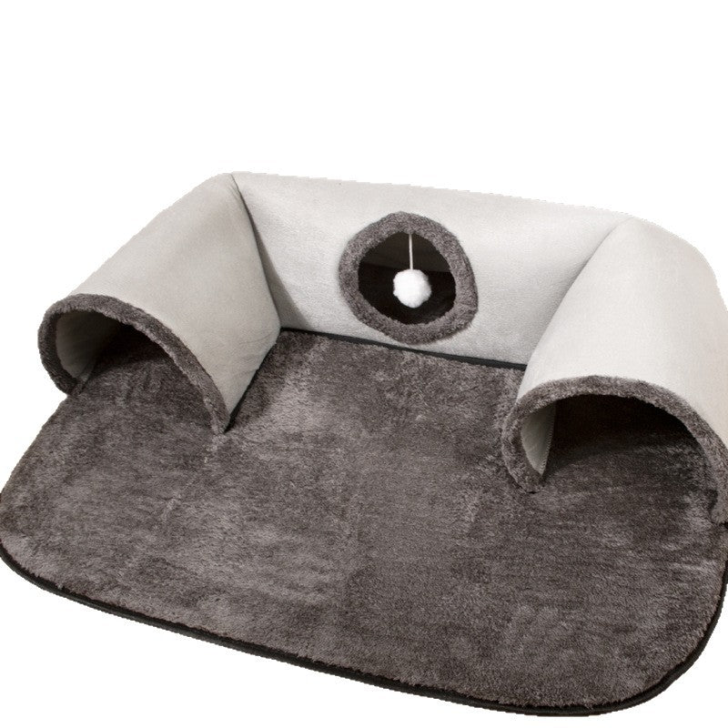 U - shaped Cat Tunnel Channel Rolling Dragon Removable And Washable - 0 - CJ