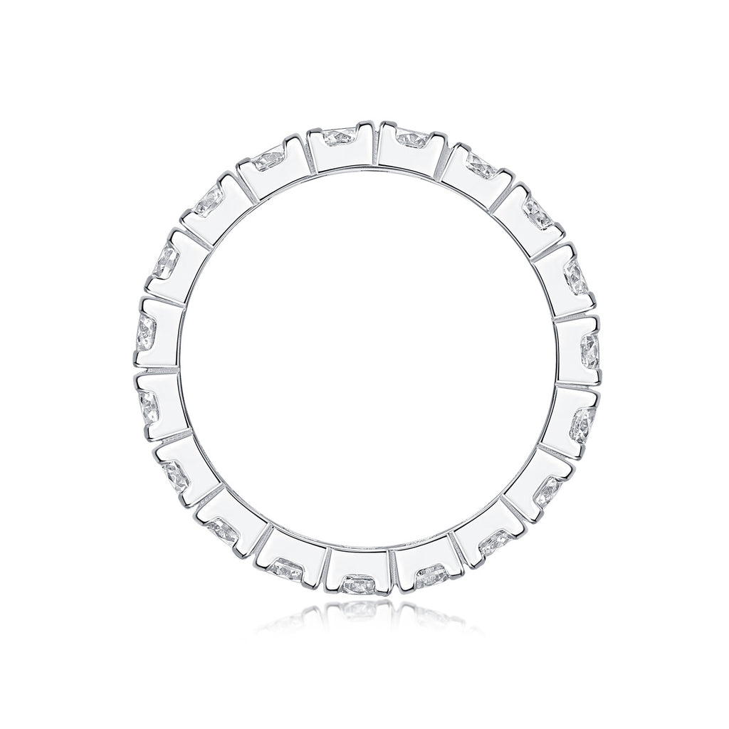 Starry Sky Diamond Ring Luxury Fashion Set Moissanite Silver Ring