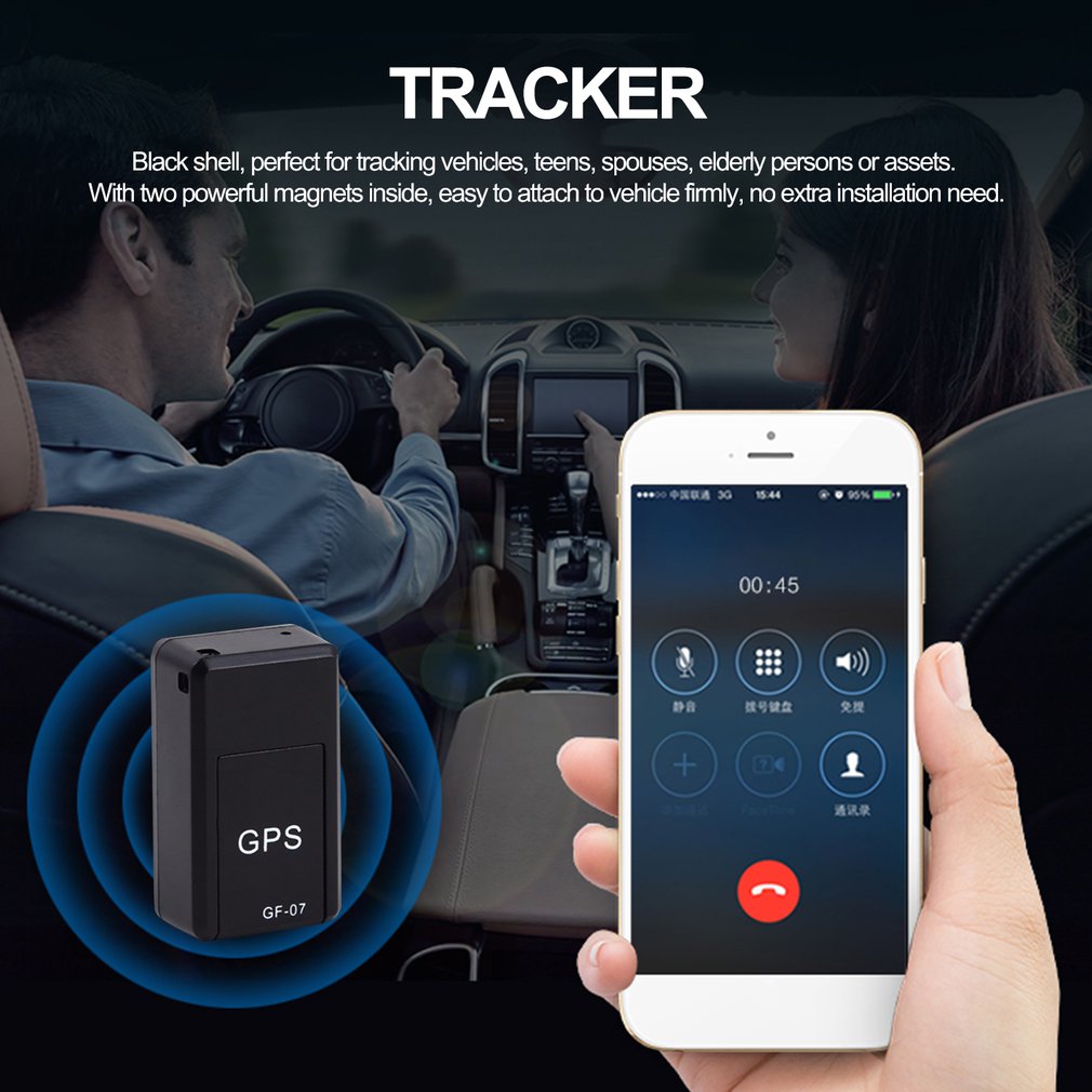 Car Tracker Magnetic Mini Car Tracker GPS Real Time Tracking Locator Device Recordable Anti - lost Rechargeable Locator - 0 - CJ